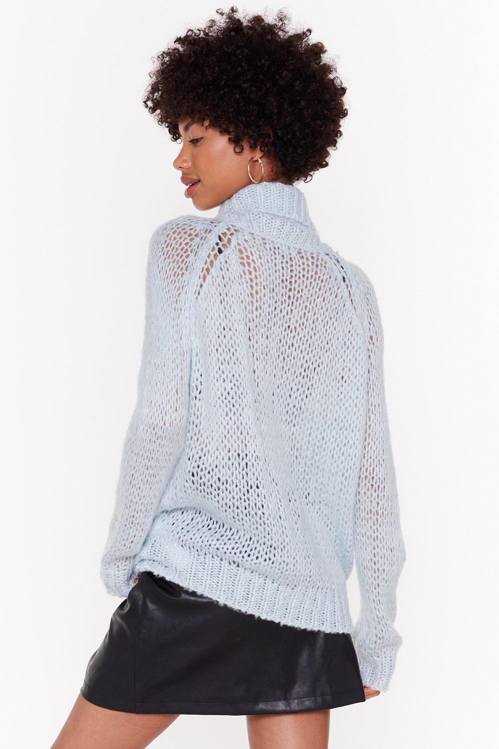 Relaxed turtleneck sweater outlet